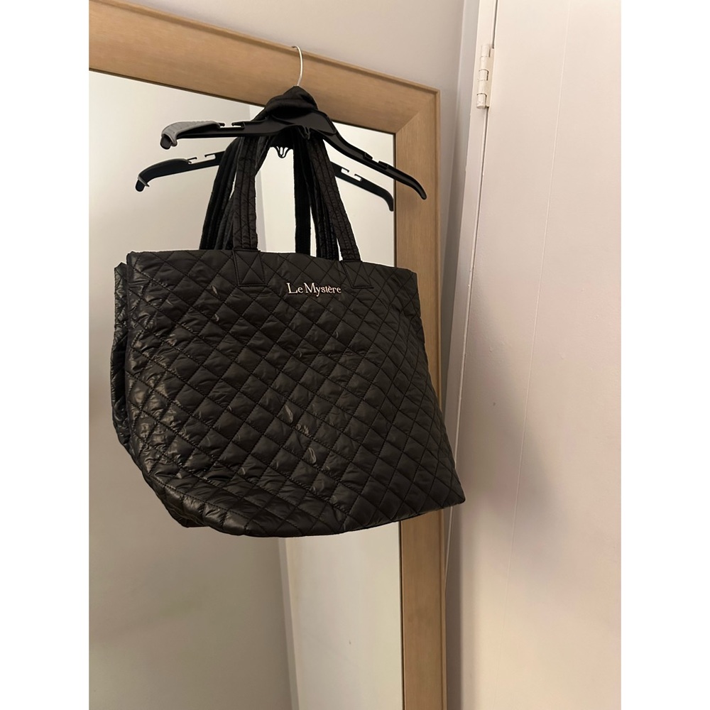 Black Tote Quilted Bag 'Le Mystere'